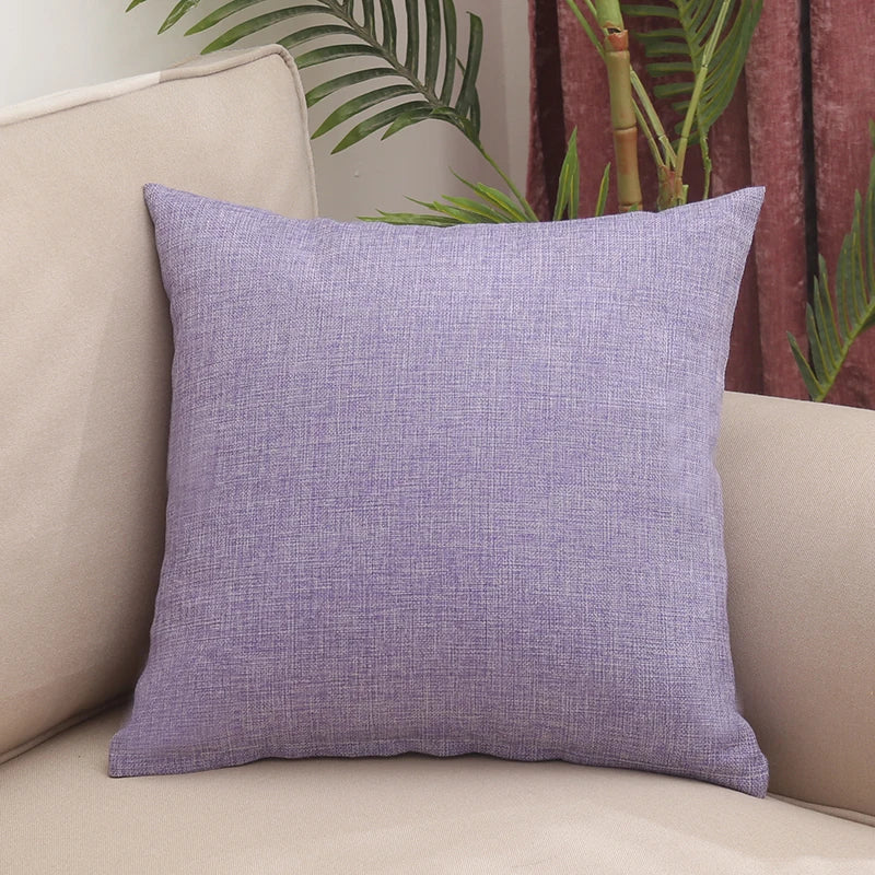 Solid Thickened Square Pillow, Sofa, Living Room Pillow Cover (Without Core)